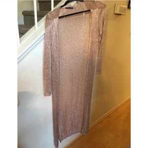 Rose Gold Mesh Duster